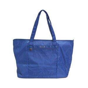 ELLE Blue Eleganza Weekender Bag With Trolley Sleeve